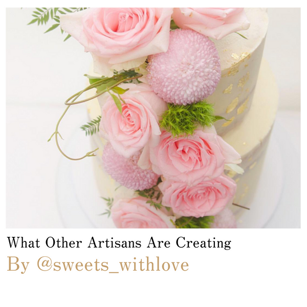 sweets_withlove in sydney bakes pink and gold luxury dream cake