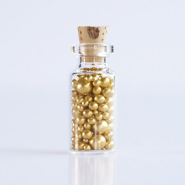 Edible Gold Leaf - Sugar Pearls - Cake decoration supplies - Original Artisan Gold 