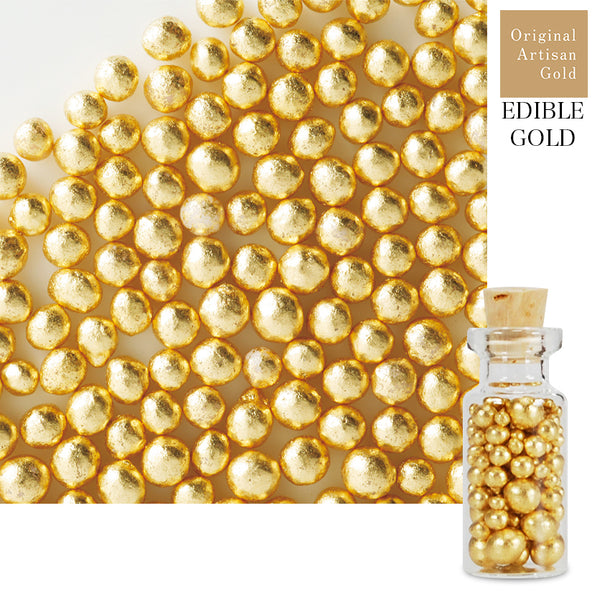 Original Artisan Gold edible gold leaf sugar pearl cachous 